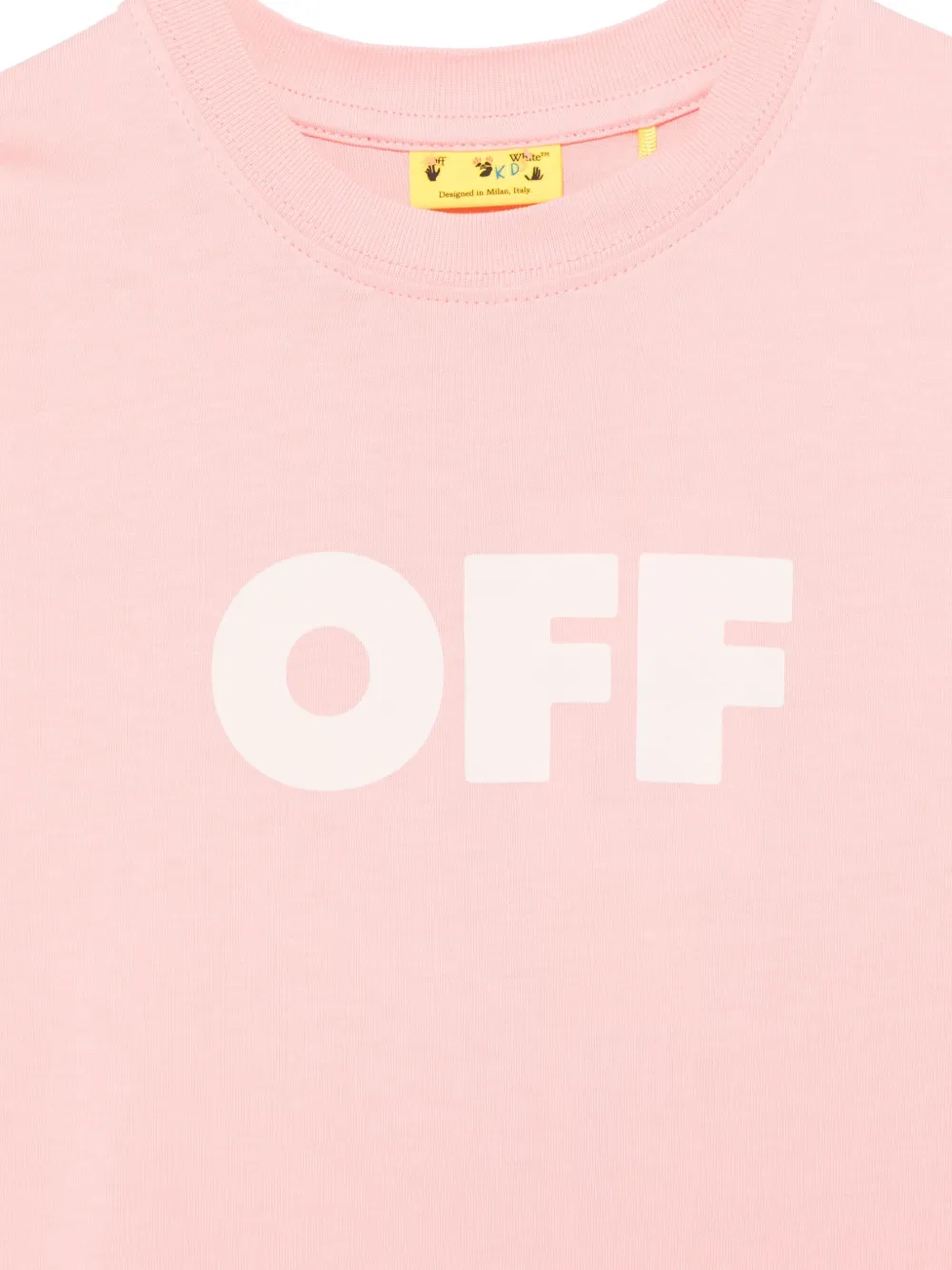 Off-White Kids T-shirt met logoprint Roze