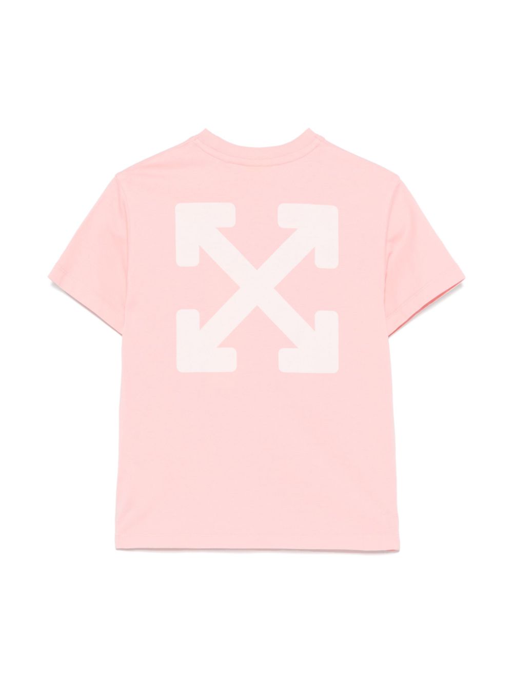 Off-White Kids T-shirt met logoprint - Roze