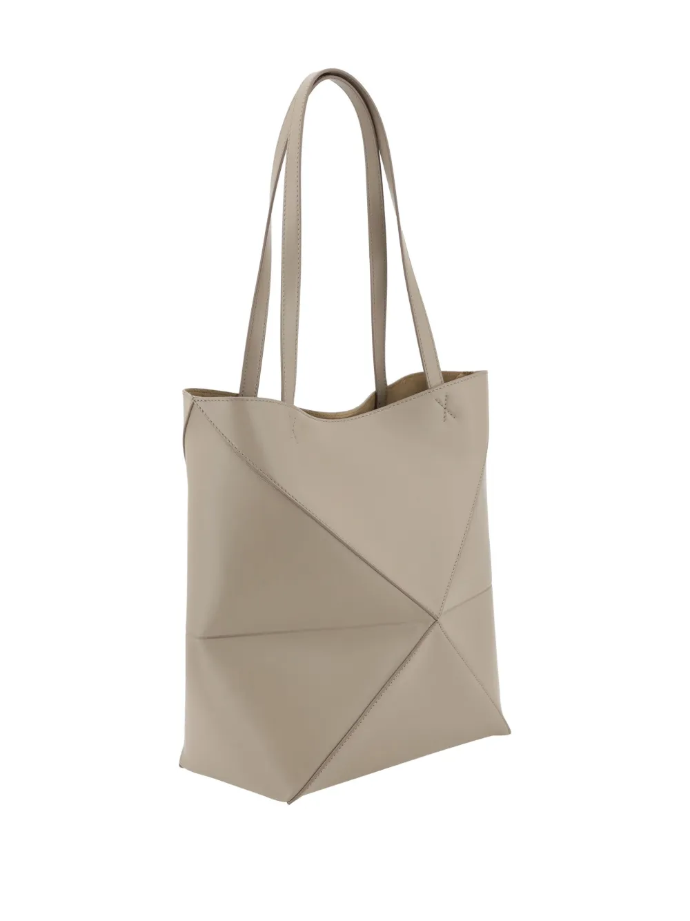 Shop Loewe Medium Puzzle Fold Tote Bag In Neutrals