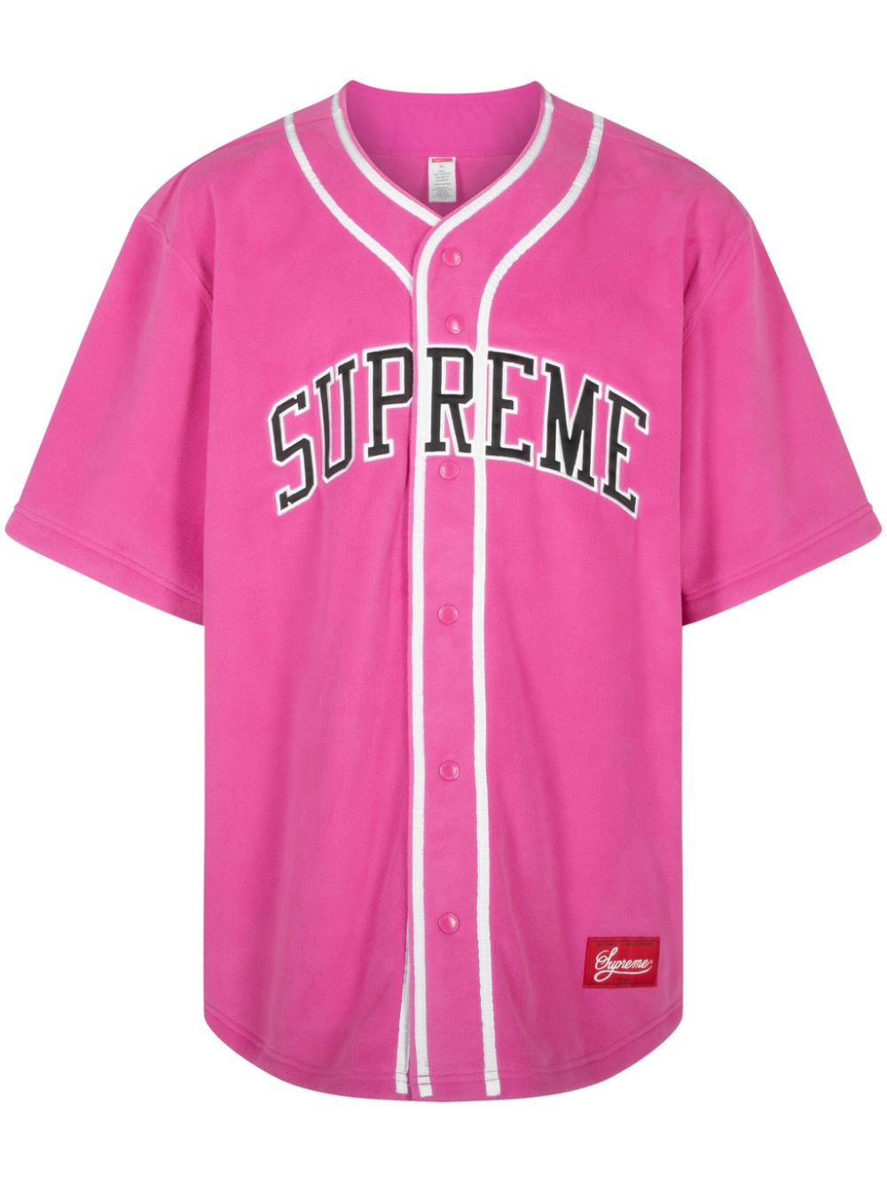 Supreme Polartec Baseball T-shirt Roze