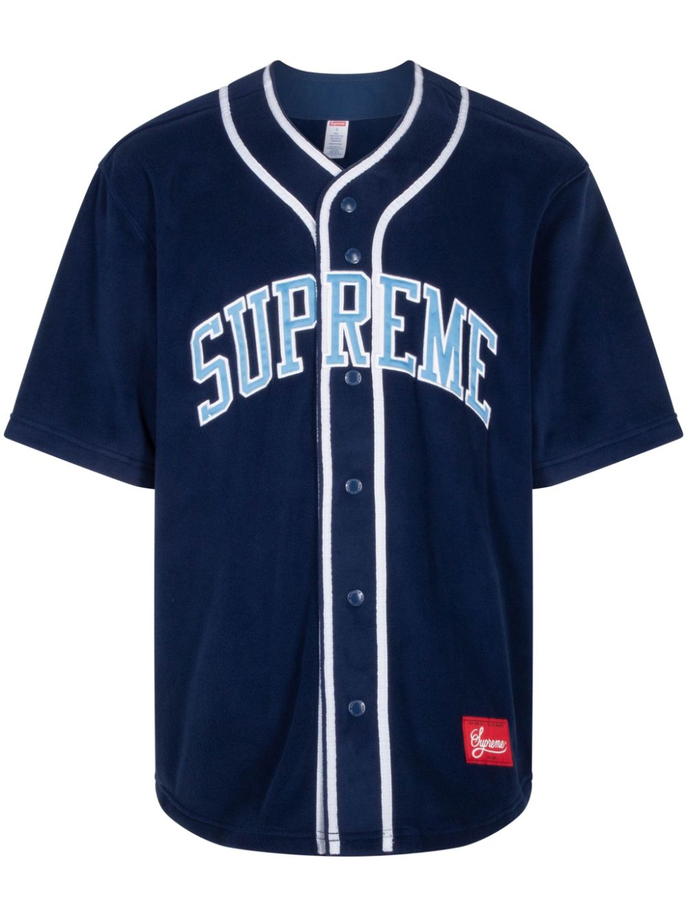 Supreme Polartec Baseball T-shirt Blauw