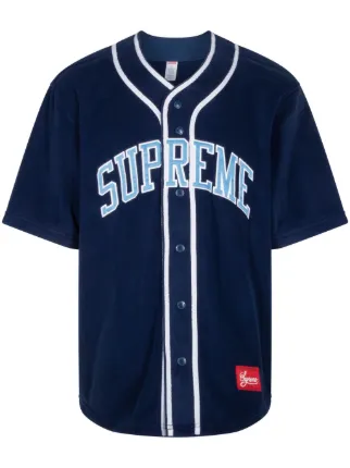 supremeベースボールシャツ　ポーラテック Supreme Polartec Baseball Tシャツ | ブルー | FARFETCH JP