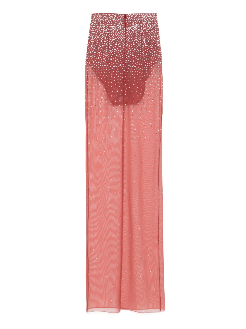 Alex Perry Mesh maxi-rok met kristallen - Bruin