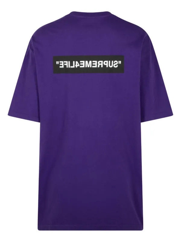 supreme☆シャツ☆Ｌ Supreme 4 Life Tシャツ | パープル | FARFETCH JP