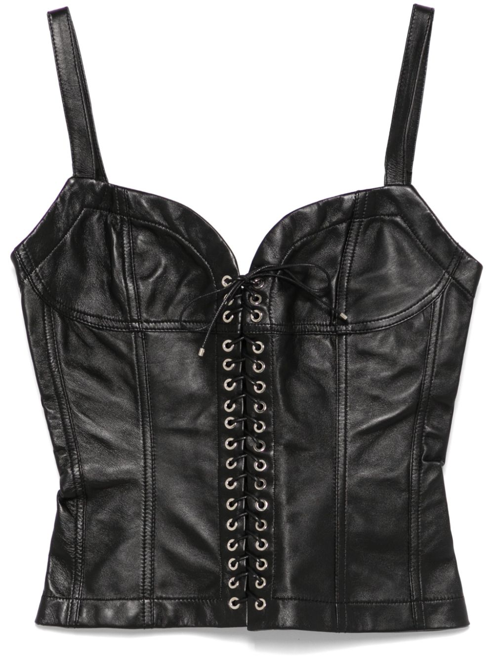 leather bustier top