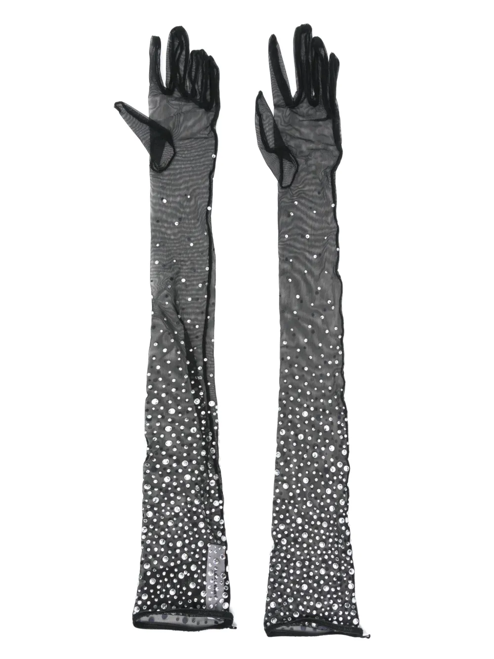 Alex Perry Handschuhe mit Kristallen | Schwarz | Image 1
