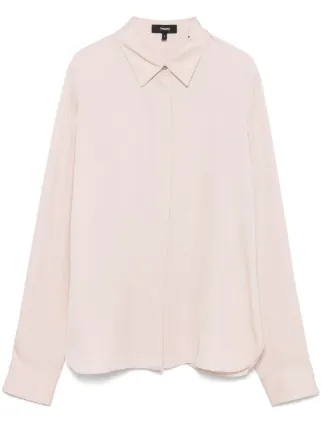 Theory シルク ブラウス | ピンク | FARFETCH JP