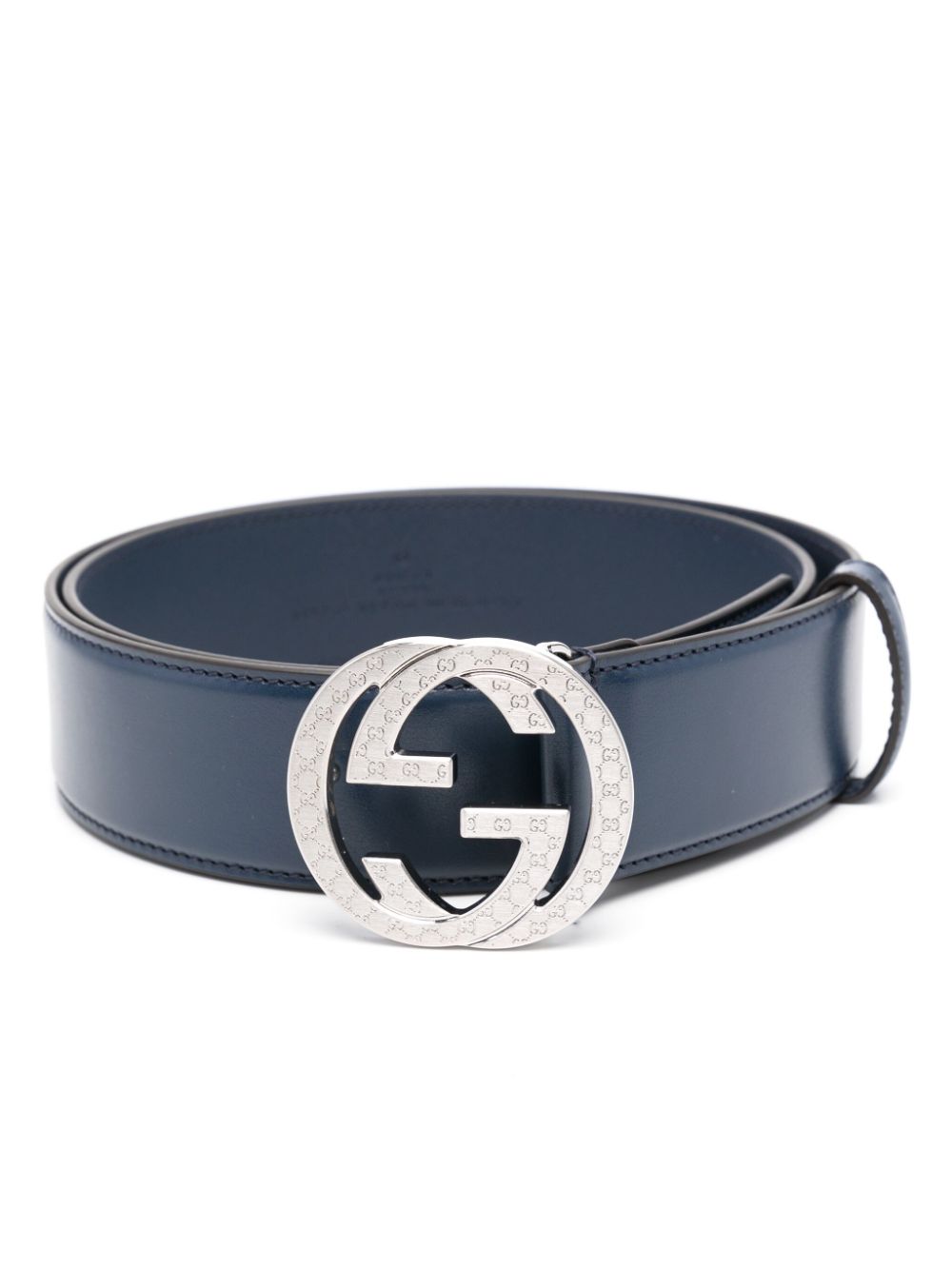 Gucci Interlocking G buckle Belt Blue FARFETCH AE