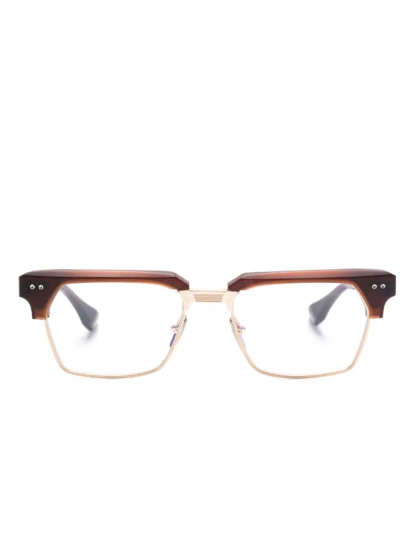 DITA Statesman sevenメガネ ブラウン ゴールド Dita Eyewear Statesman-Seven グラス | ブラウン | FARFETCH JP