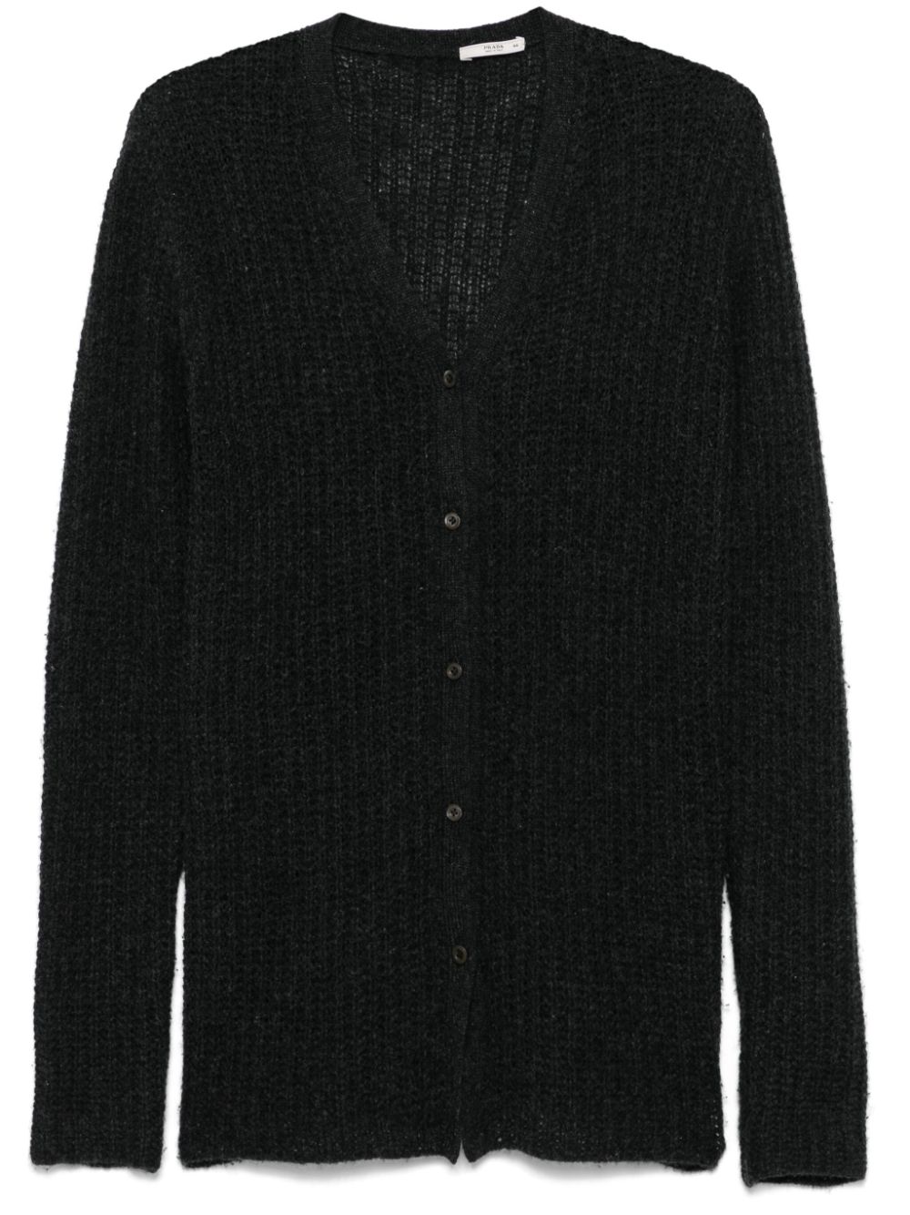 Prada Pre-Owned 2000s wool cardigan - DARK GREY