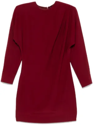 princess polly baby blue dress Stella Mccartney Asymmetric Draped Cape-effect Satin Mini Dress In Red main image 0