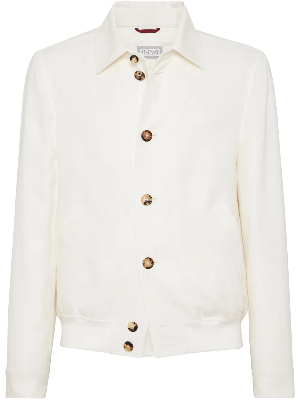 Brunello Cucinelli sobrecamisa de sarga | neutro | Image 1
