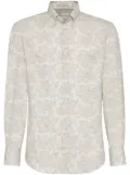 Brunello Cucinelli button-down collar shirt - White