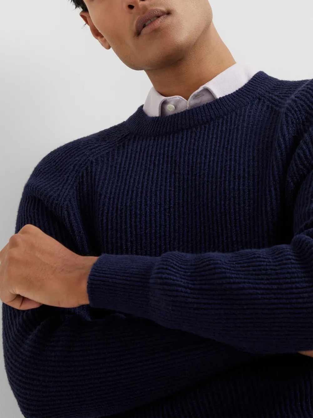 Brunello Cucinelli Ribgebreide trui Blauw