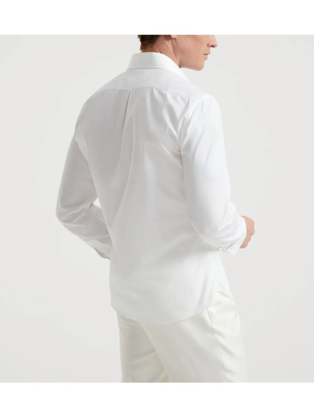Brunello Cucinelli Katoenen overhemd Wit