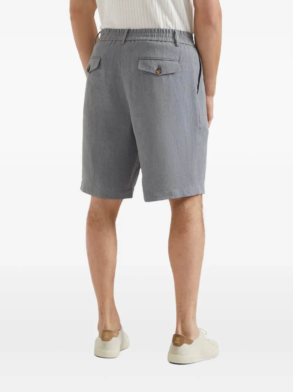 Brunello Cucinelli Linnen shorts Grijs