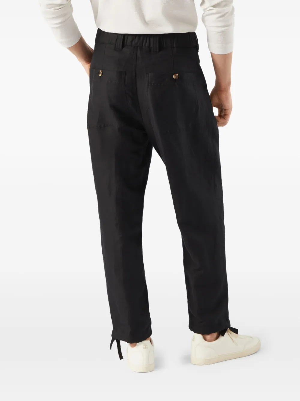 Brunello Cucinelli Broek met toelopende pijpen Zwart