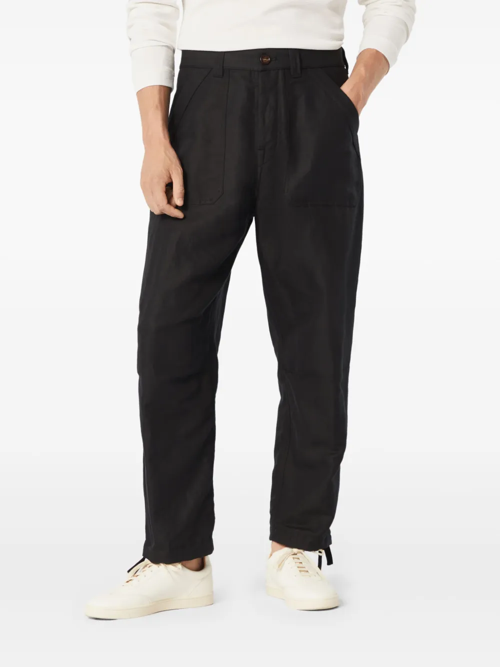 Brunello Cucinelli Broek met toelopende pijpen Zwart