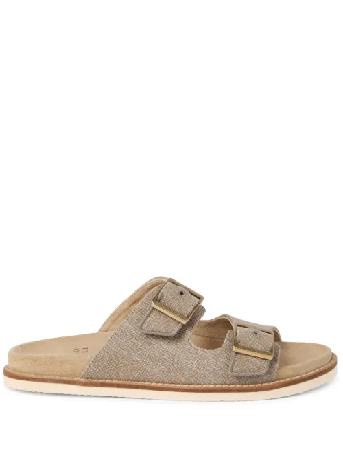 Claquettes en daim - Brunello Cucinelli - Modalova