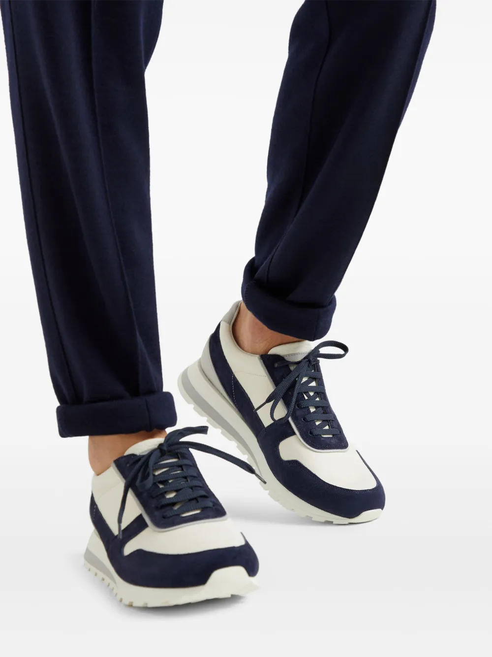 Brunello Cucinelli panelled sneakers Blue