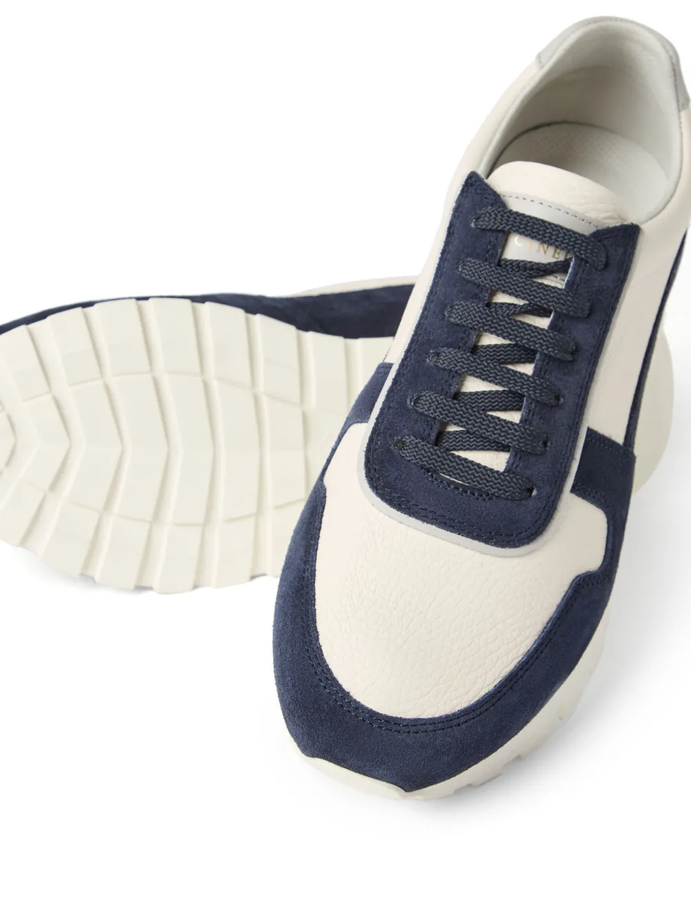 Brunello Cucinelli panelled sneakers Blue