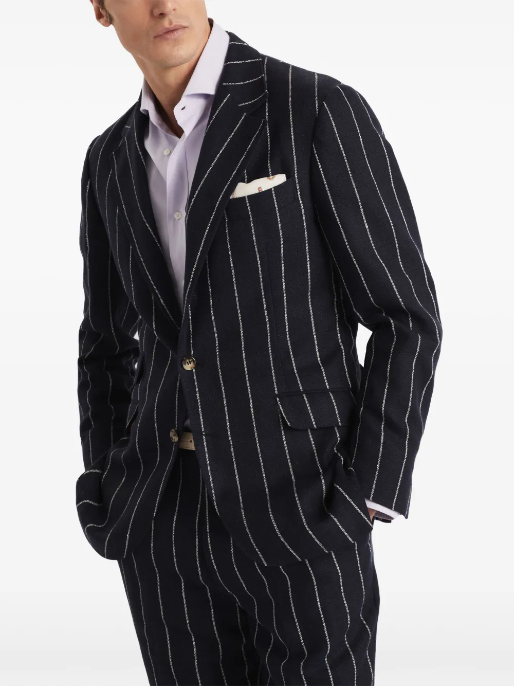 Brunello Cucinelli Cavallo blazer Blauw