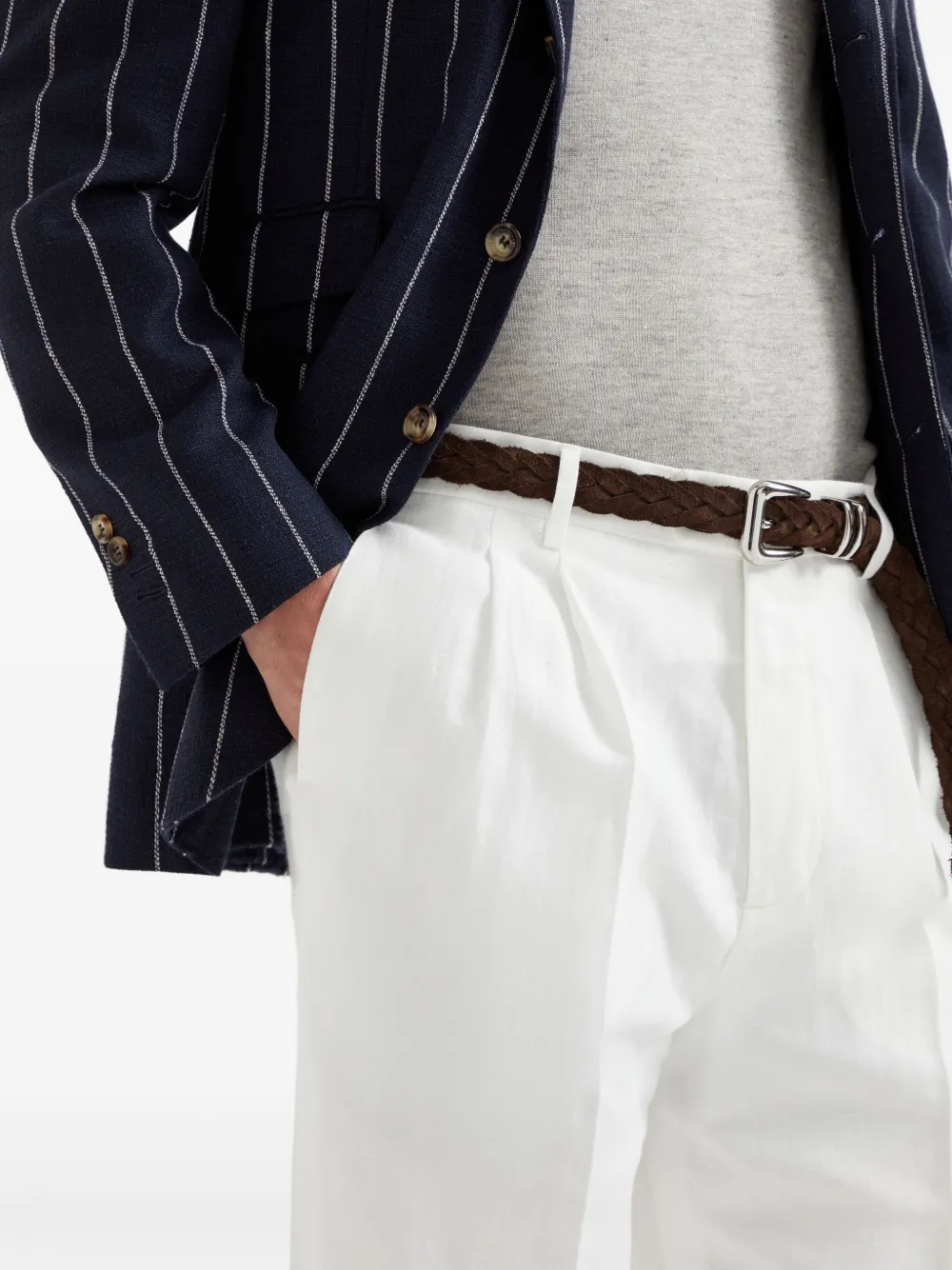 Brunello Cucinelli Plooibroek Wit