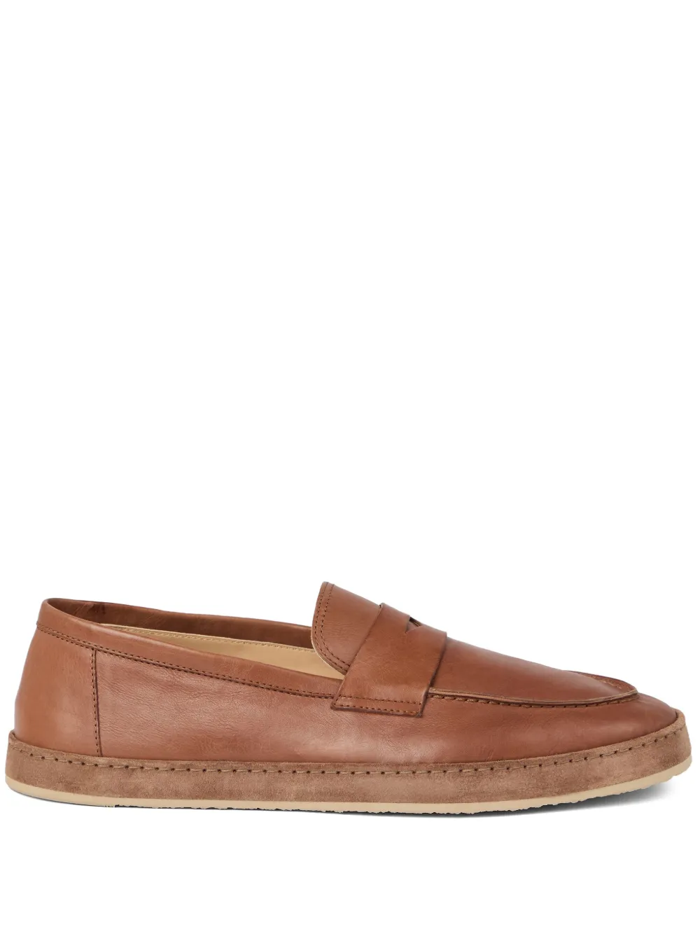 Brunello Cucinelli Leren loafers Bruin