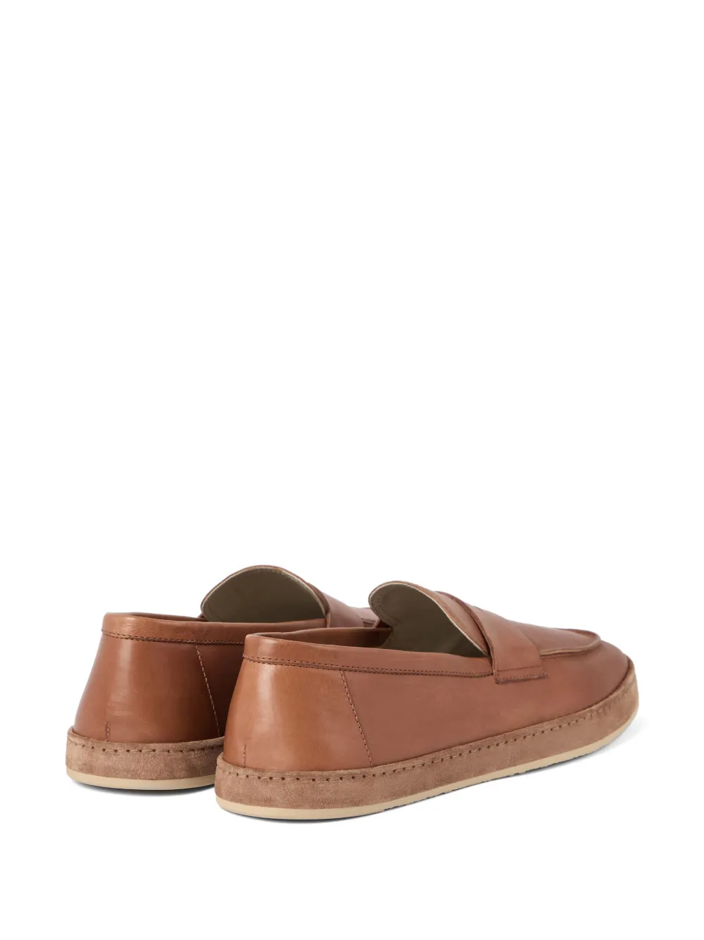 Brunello Cucinelli leather loafers Brown