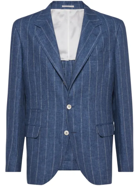Brunello Cucinelli twill blazer 