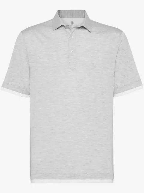 Brunello Cucinelli layered polo shirt