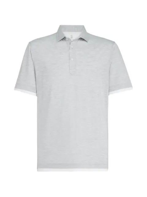 Brunello Cucinelli layered polo shirt
