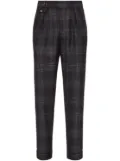 Brunello Cucinelli checked trousers - Grey