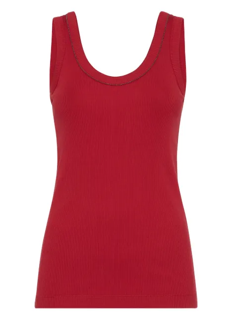 Brunello Cucinelli top de tejido jersey