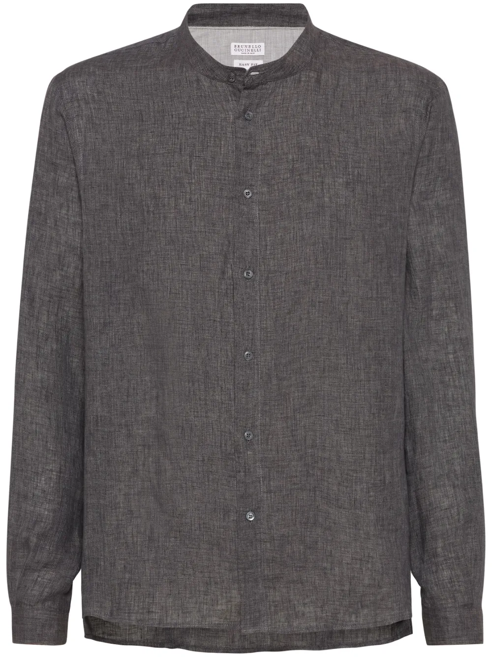 Brunello Cucinelli camisa con cuello mao | gris | Image 1