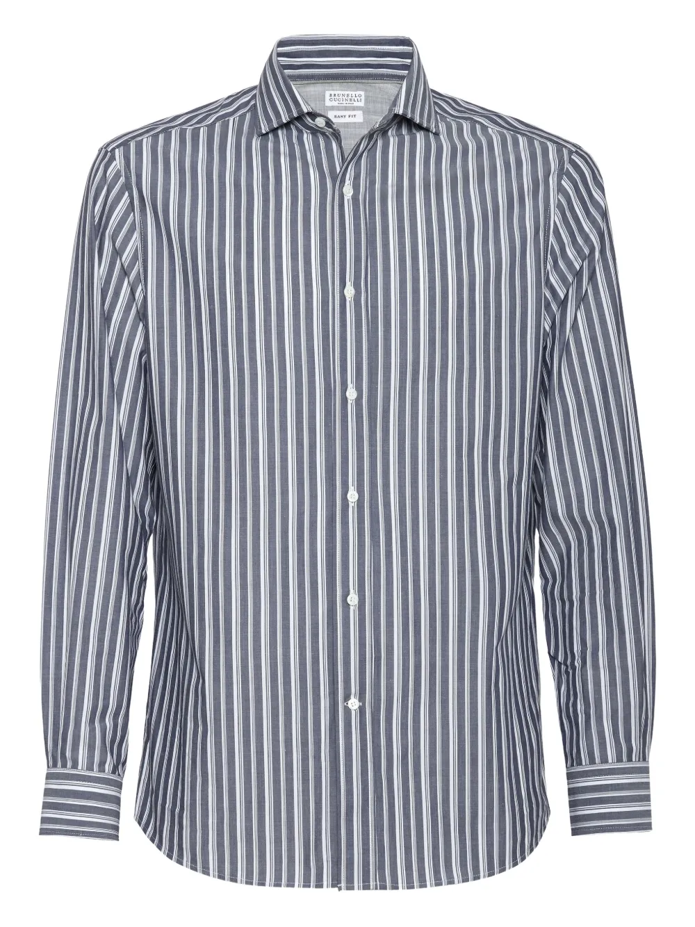 Brunello Cucinelli camisa con rayas estampadas | blanco | Image 1