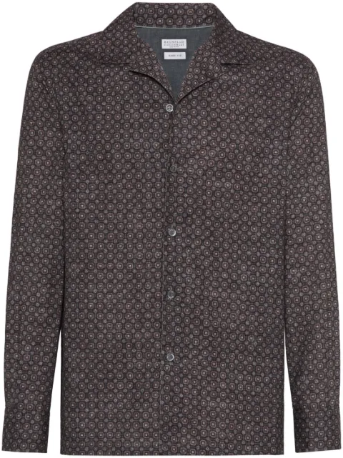 Brunello Cucinelli camp-collar shirt