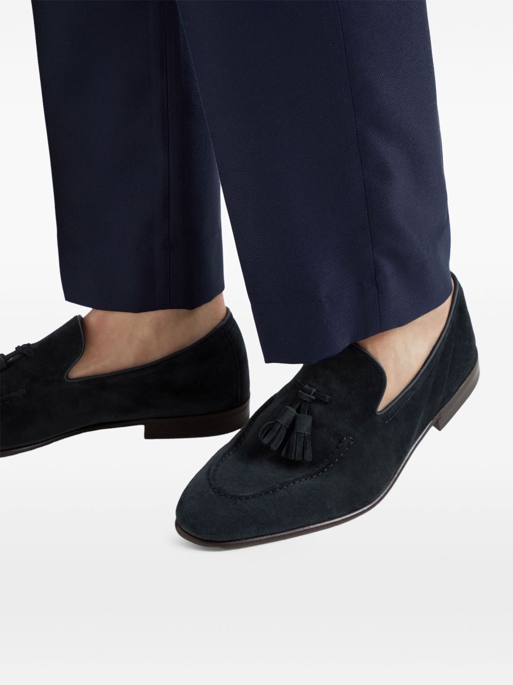 Brunello Cucinelli suede loafers Blue