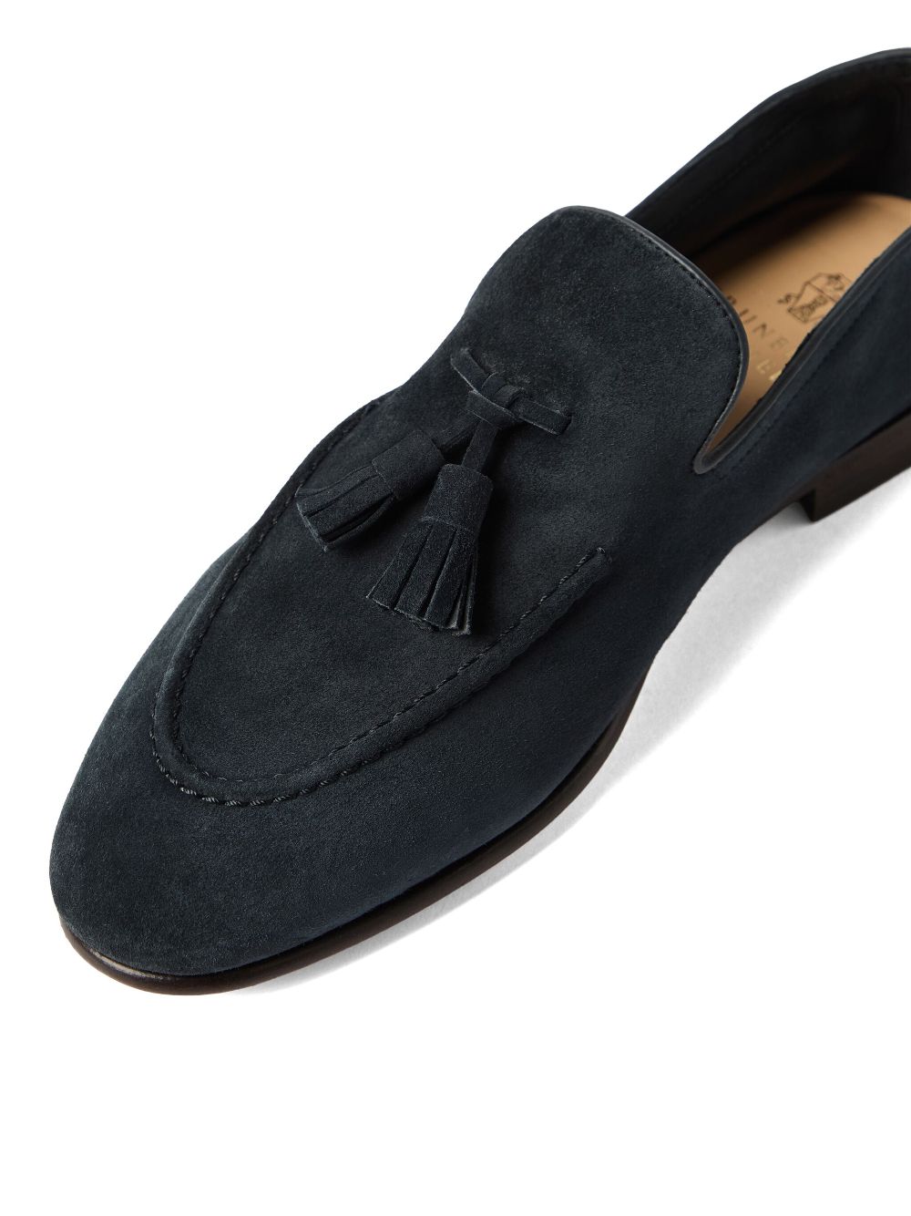 Brunello Cucinelli suede loafers Blue