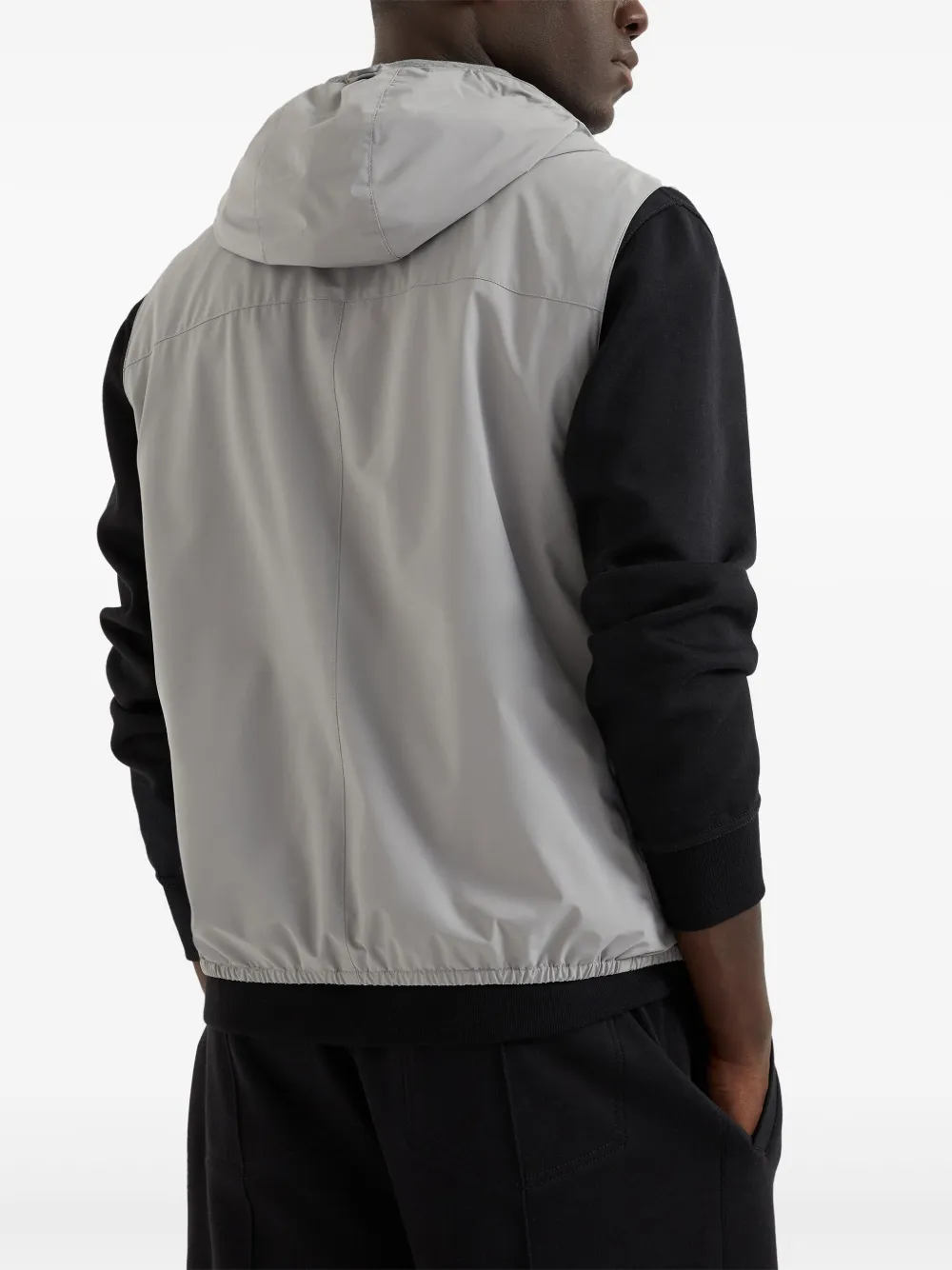 Brunello Cucinelli Top met geborduurd logo Grijs