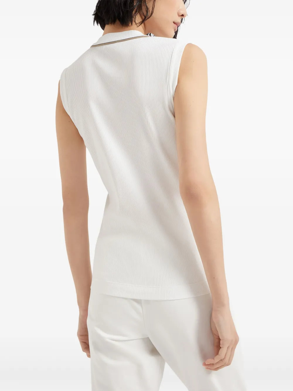 BRUNELLO CUCINELLI RIBBED-KNIT VEST