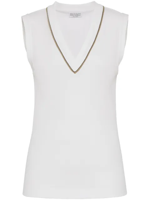 Brunello Cucinelli ribbed-knit vest