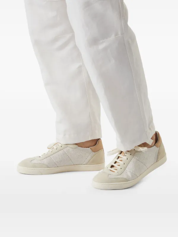 Brunello Cucinelli Knitted Sneakers | Neutrals | FARFETCH
