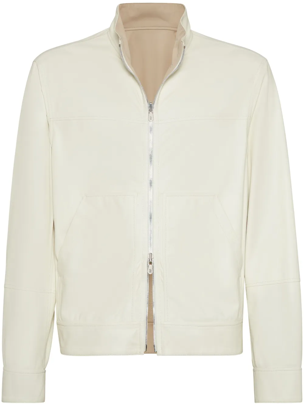 Brunello Cucinelli chamarra bomber reversible | blanco | Image 1