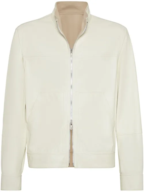 Veste bomber à design réversible - Brunello Cucinelli - Modalova