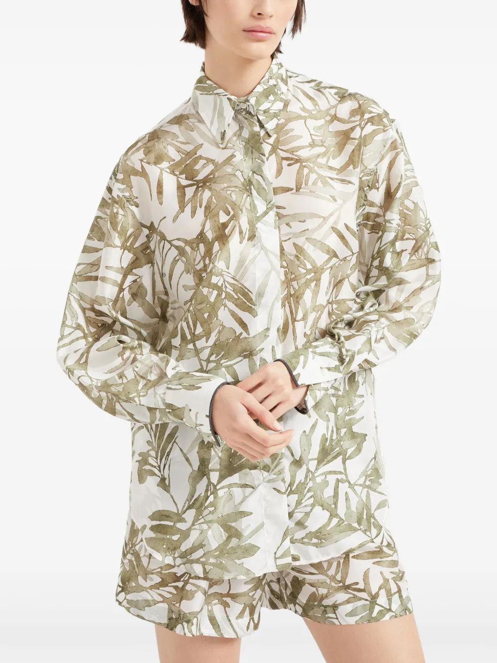 BRUNELLO CUCINELLI SILK SHIRT
