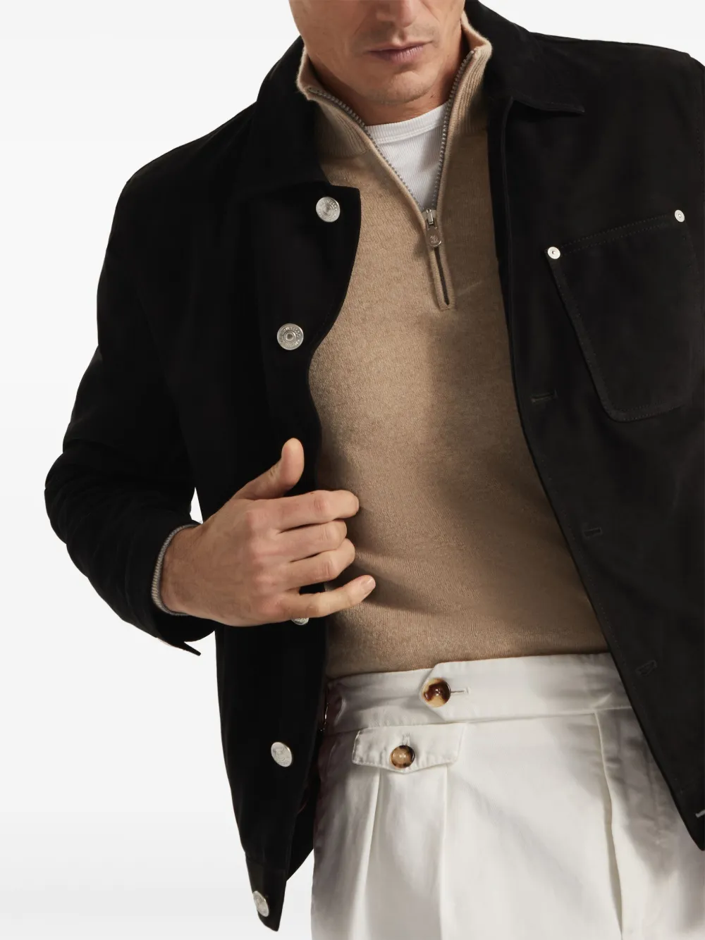 Brunello Cucinelli Shirtjack Zwart