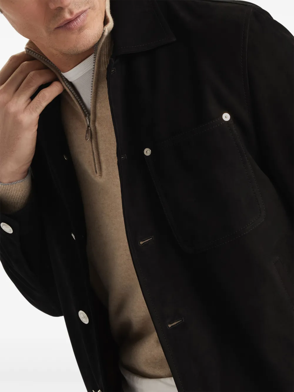 Brunello Cucinelli Shirtjack Zwart