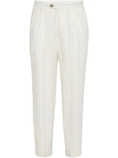 Pantalon à rayures - Brunello Cucinelli - Modalova