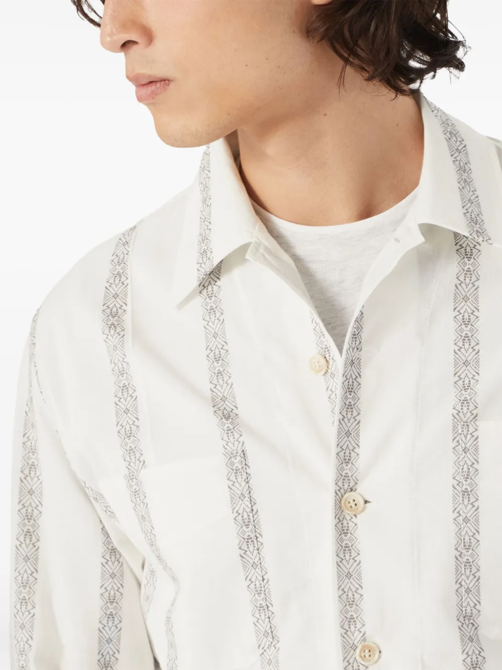 Brunello Cucinelli Easy Fit overhemd Wit